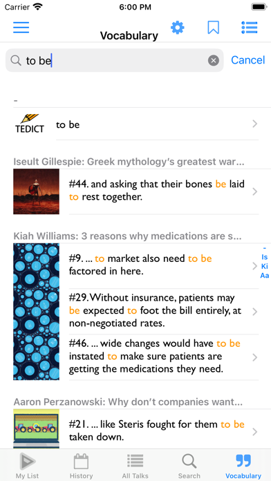 TEDICT screenshot