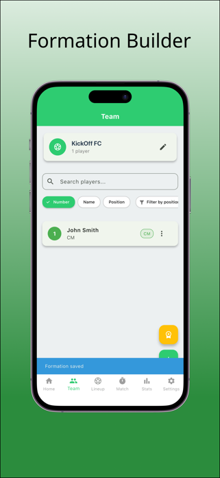 KickOff - Soccer Team Manager Screenshot 2 of 3