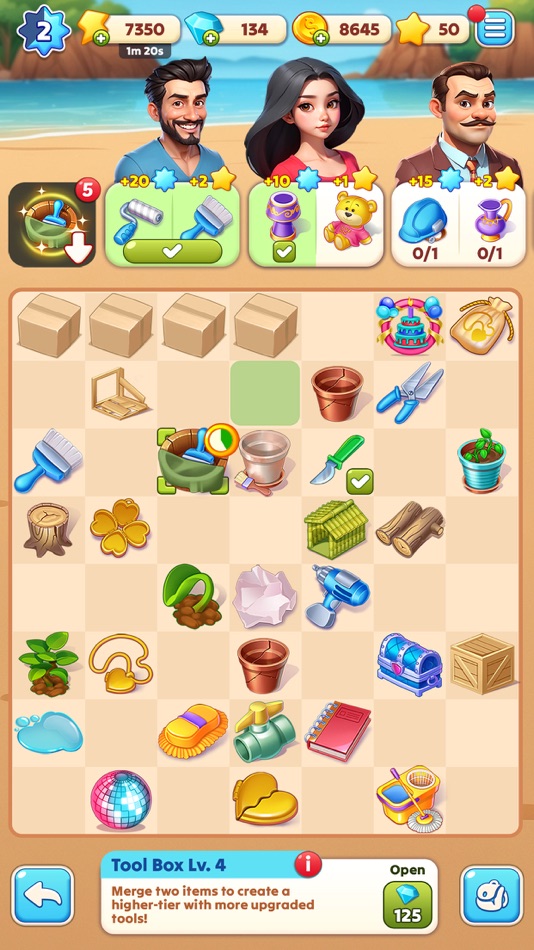 #1. Merge Secrets: Hidden Story (iOS) โดย: GameAnnie