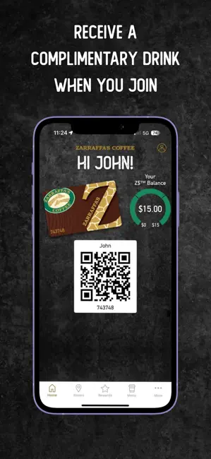 Zarraffa’s App iPhone screenshot 1