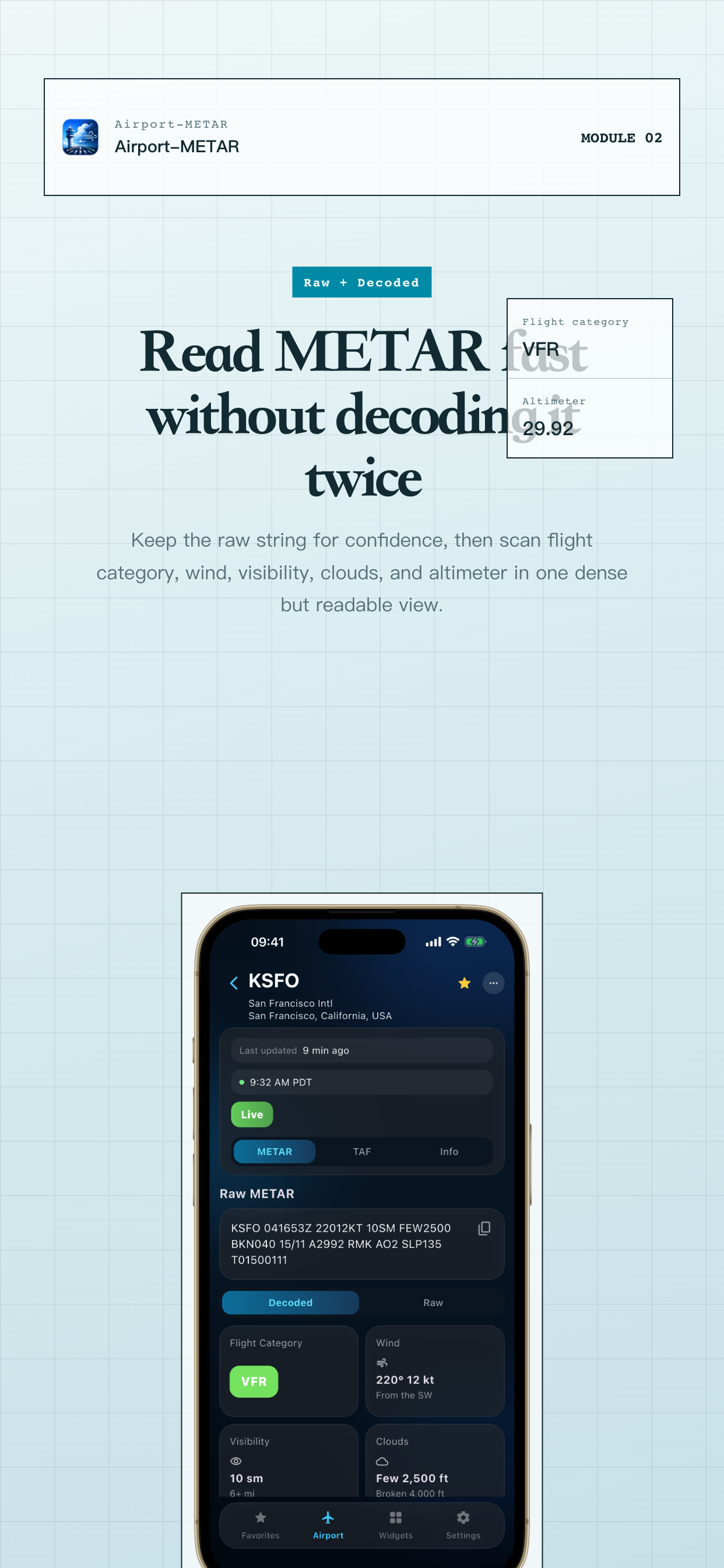 Airport-METAR screenshot 2