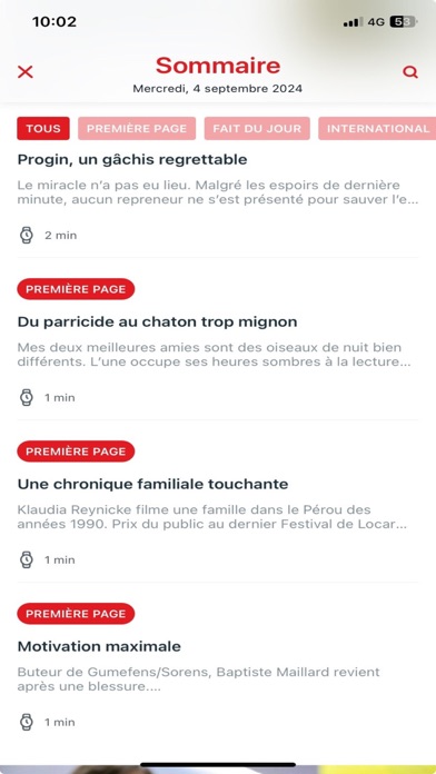 La Liberté journal Screenshot
