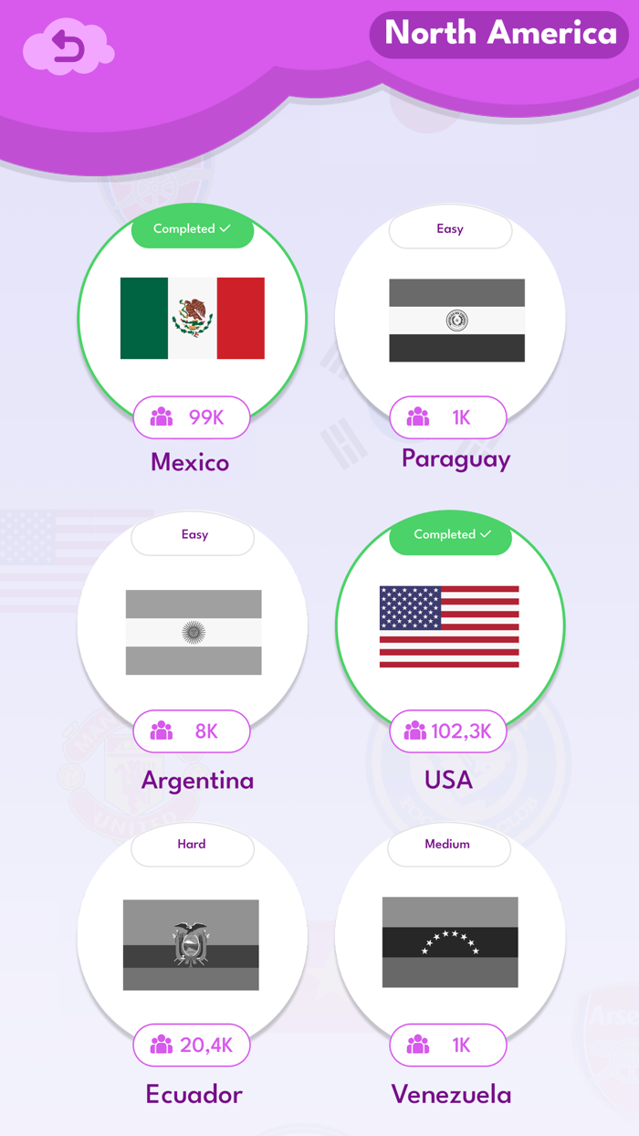 Coloring flag and football logo