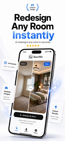 SpaceMix: AI Interior Design Screenshot 1 of 3