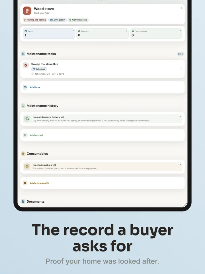 Dwellog on iPad: screenshot 5 of 7