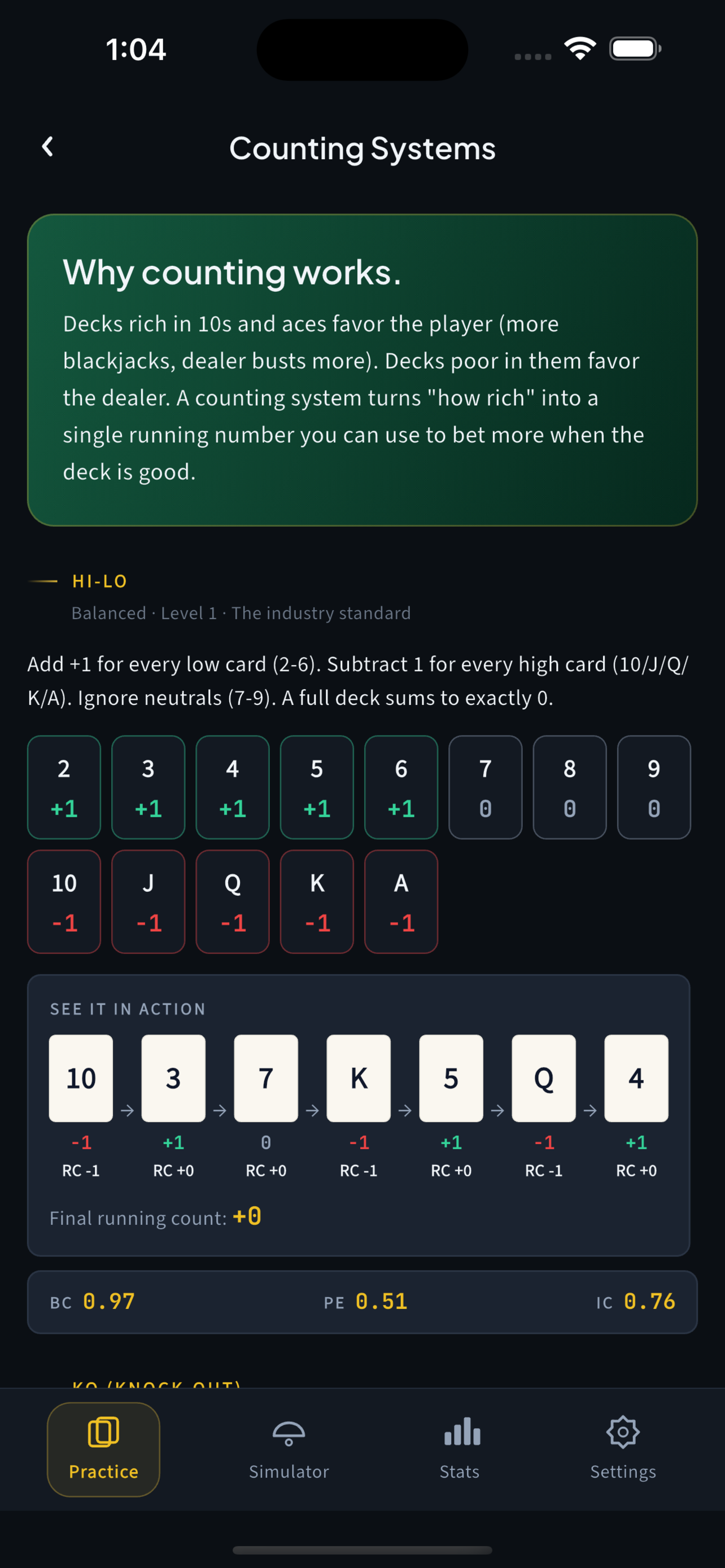 Bankroll: Blackjack Practice