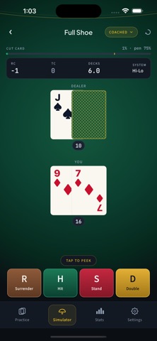 Bankroll: Blackjack Practice Screenshot 1 of 10