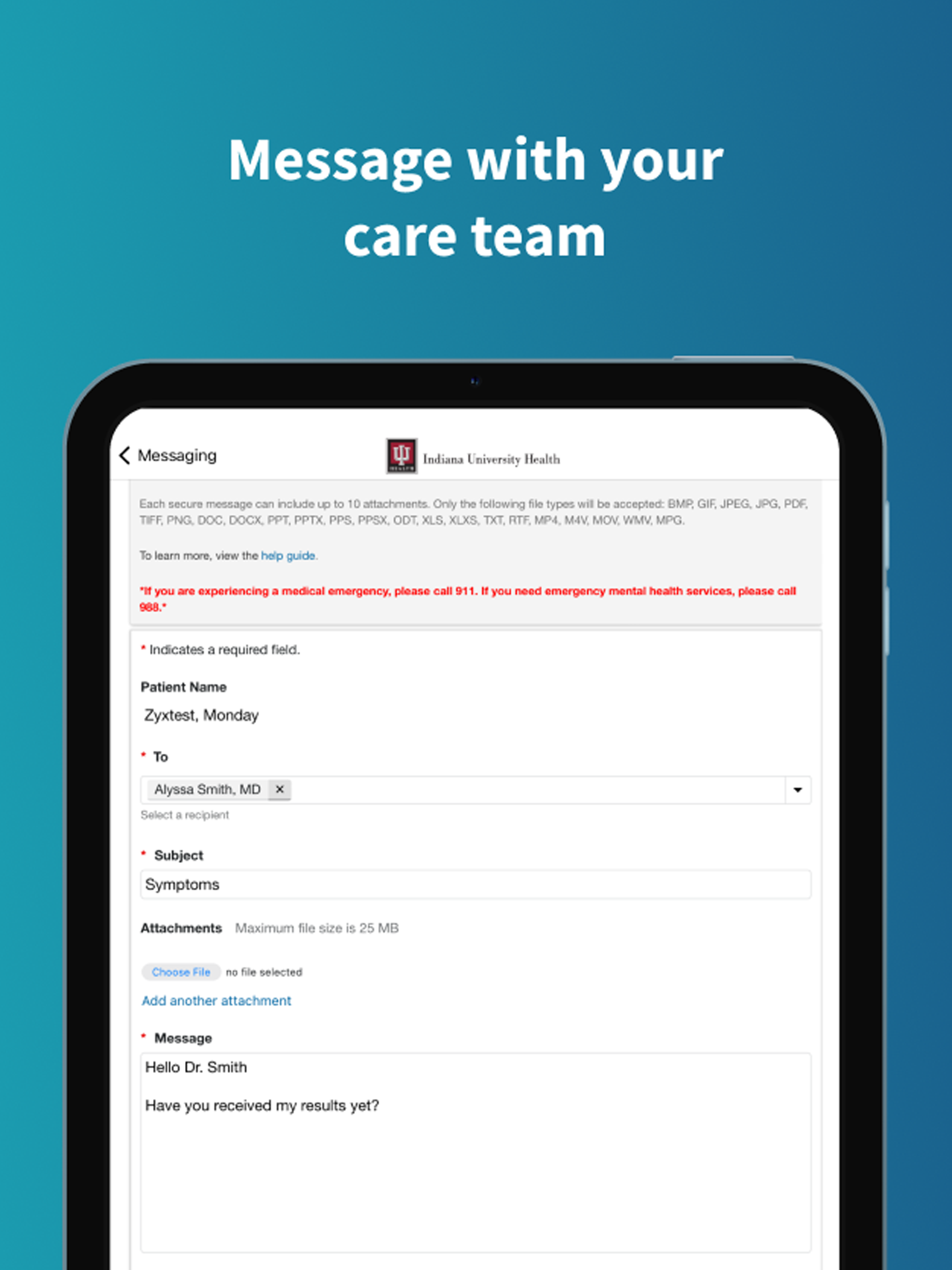 My IU Health screenshot 7