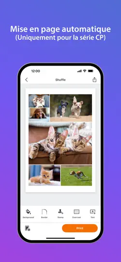 Capture d'écran de SELPHY Photo Layout sur iPhone 5