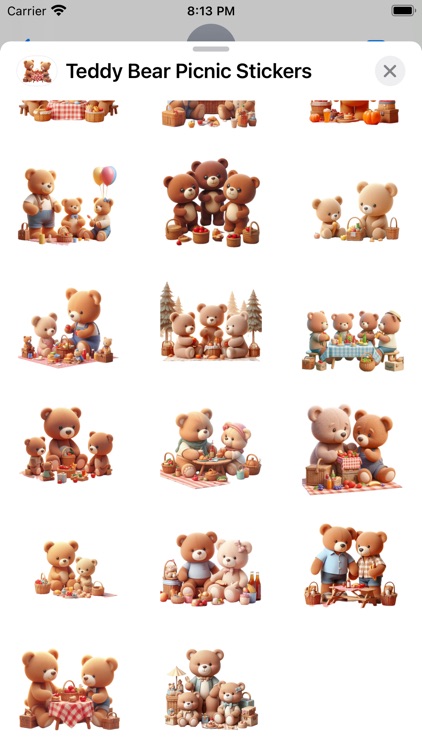 Teddy Bear Picnic Stickers