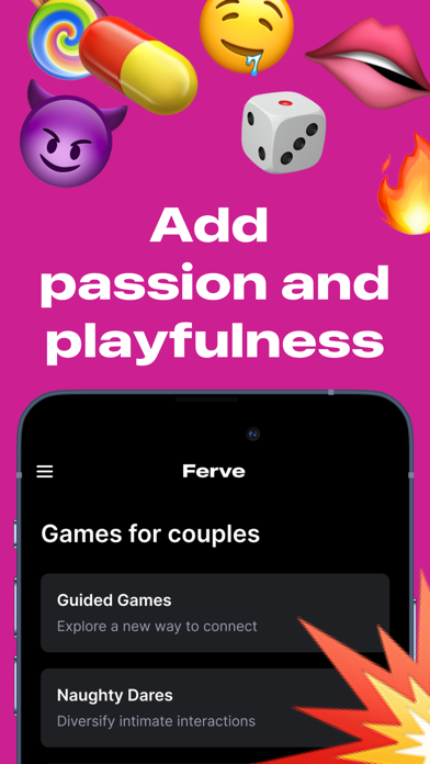 Ferve: Sexy Couples Games App Screenshot