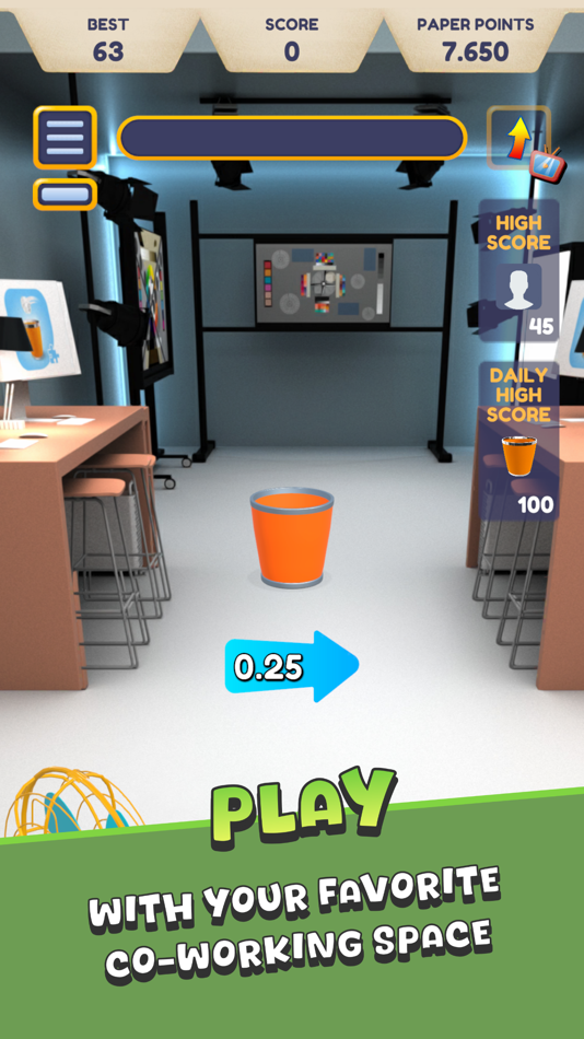 #4. Paper Toss + (iOS) 게시자: Zurabi SADGOBELASHVILI