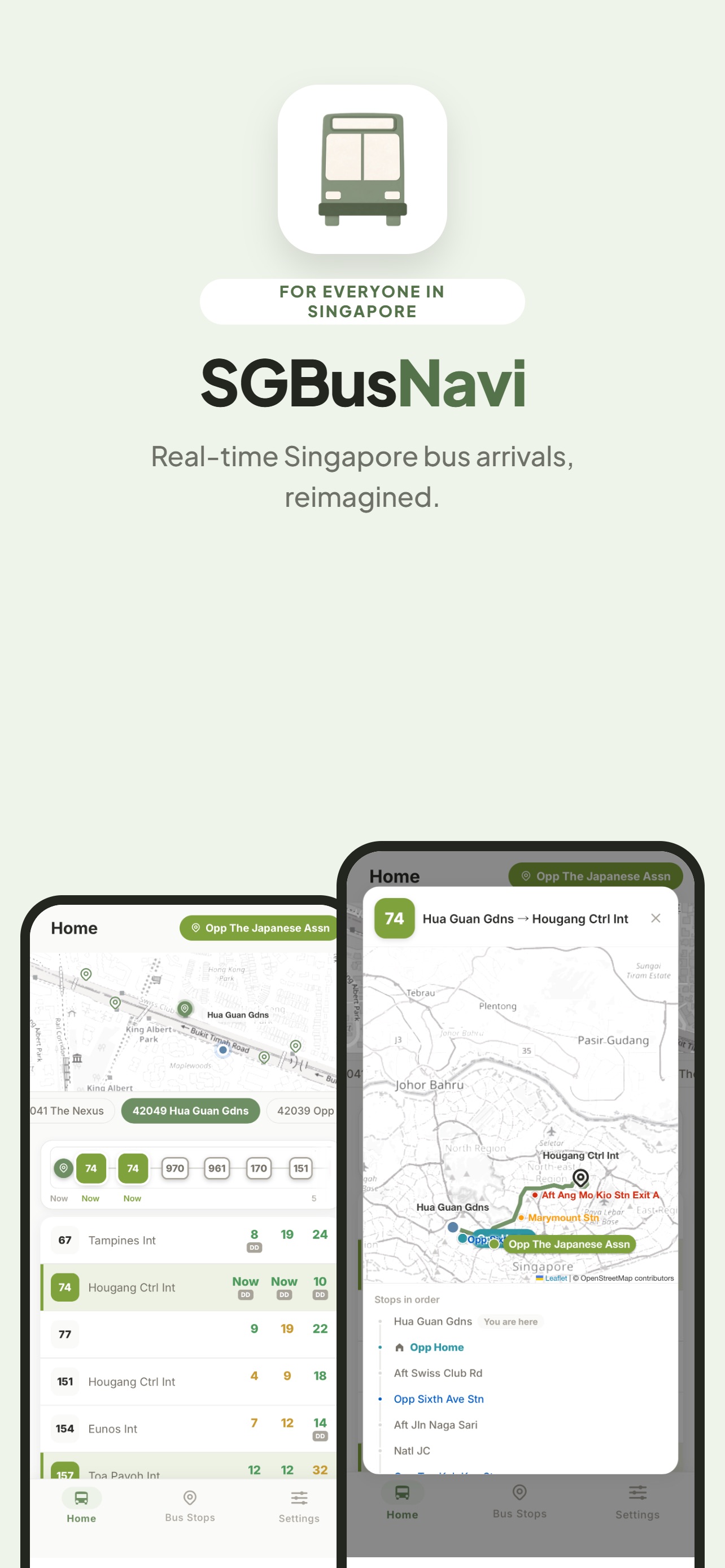 Screenshot 1 of SG BusNavi