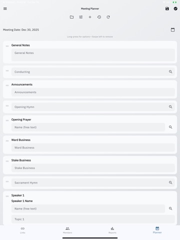 WardTrack iPad screenshot