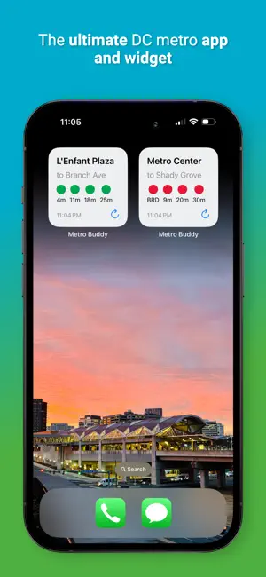 DC Metro Buddy & Train Widget screenshot 1
