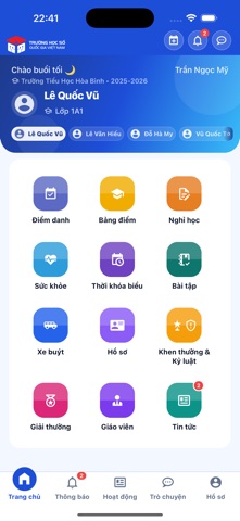 Trường học số QG - mschool iPhone screenshot 3