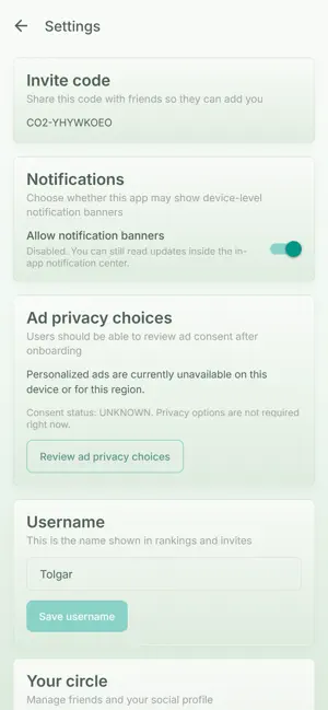 Digital Carbon Footprint Score screenshot 4