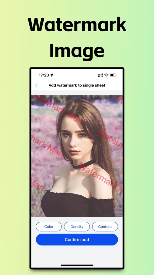 #1. Watermark Man (iOS) 由: 建平 查
