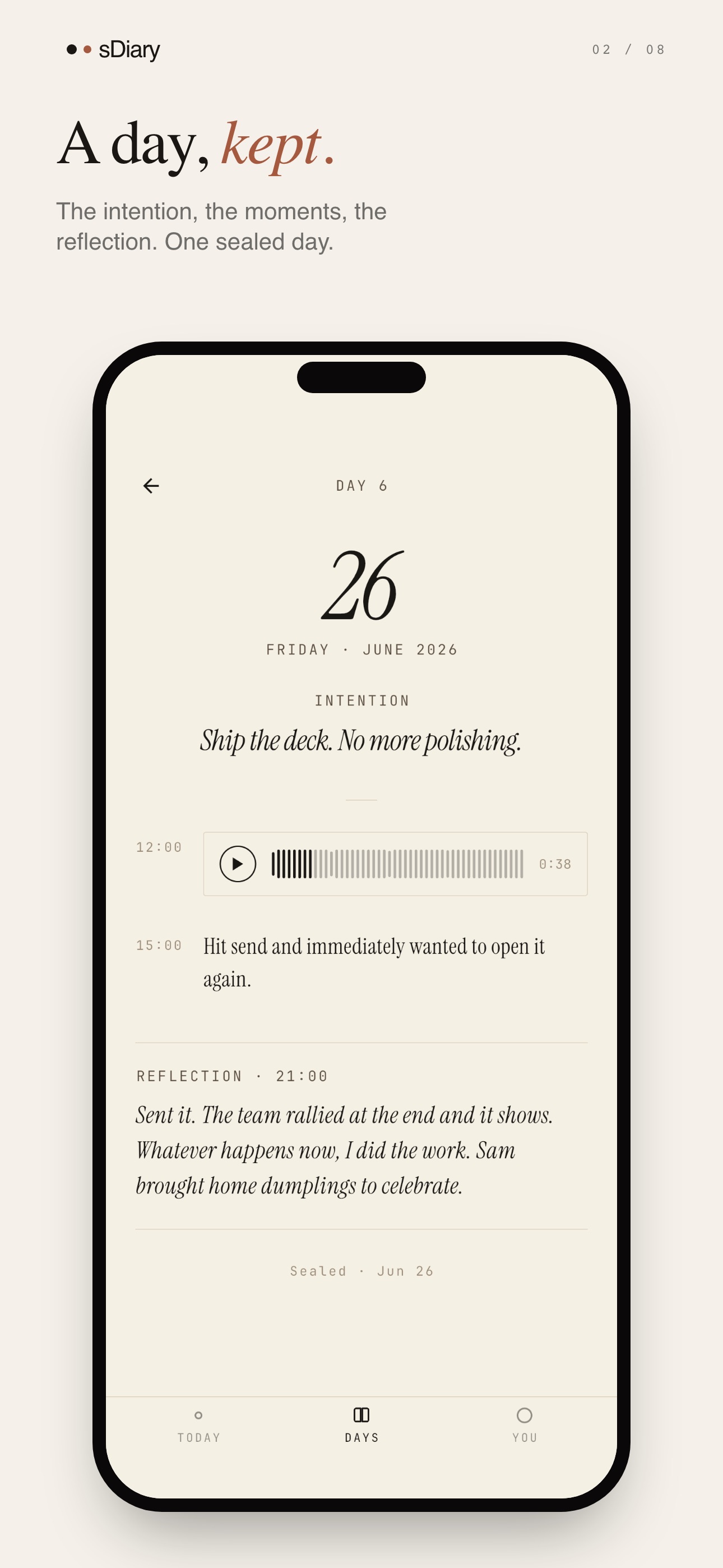 Screenshot 2 of sDiary