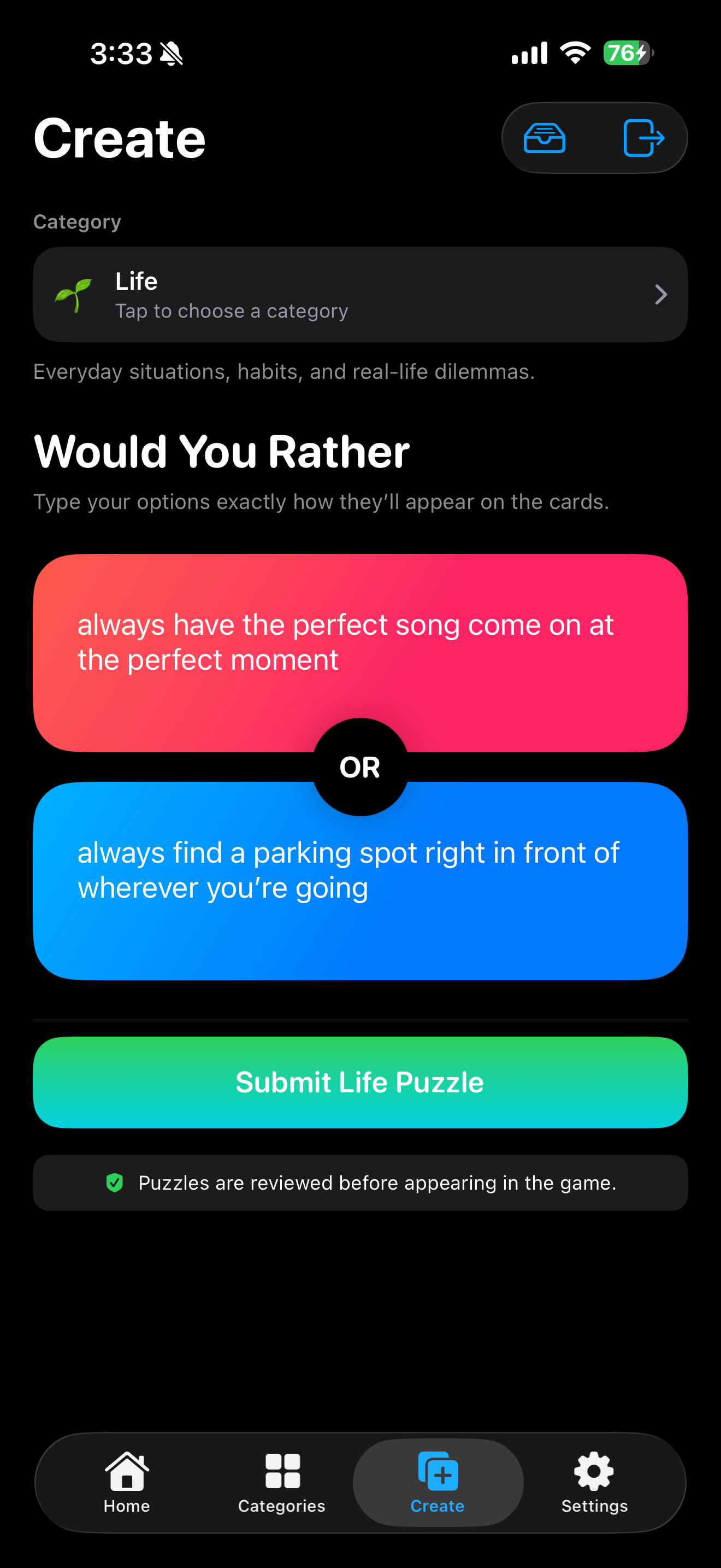 Would U Rather screenshot 3