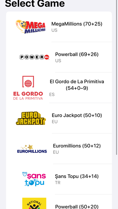 Mega Millions & Powerball App Screenshot