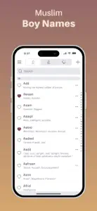 Muslim Baby Names Finder screenshot #2 for iPhone