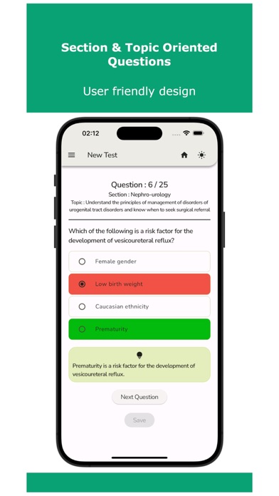 Paediatrics, Child Health Test Screenshot
