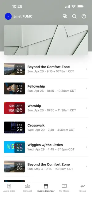 Jamestown First UMC screenshot 2
