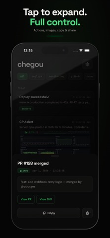 chegou — push notifications Screenshot 4 of 5