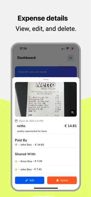 Sappla - Split groups expenses screenshot 2