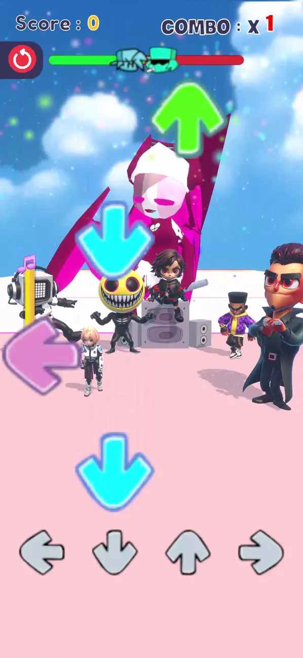 Screenshot #1 pour Beat Swipe : Music battle Funk