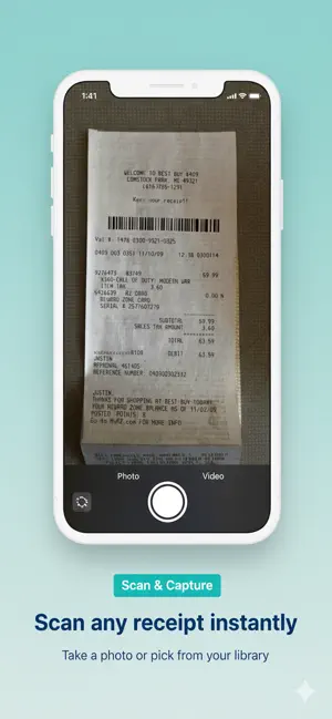Receipt to CSV screenshot 2
