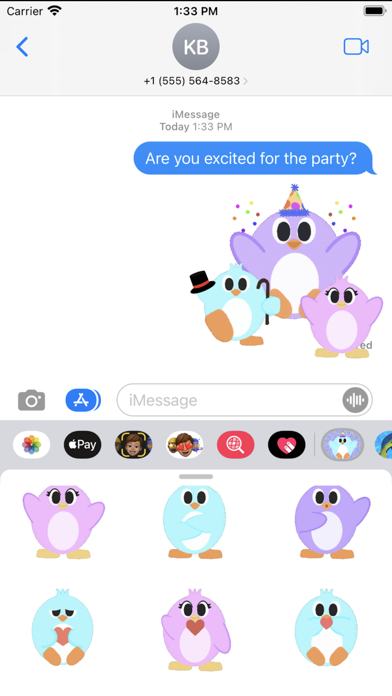 Penguin Party Stickers Screenshot