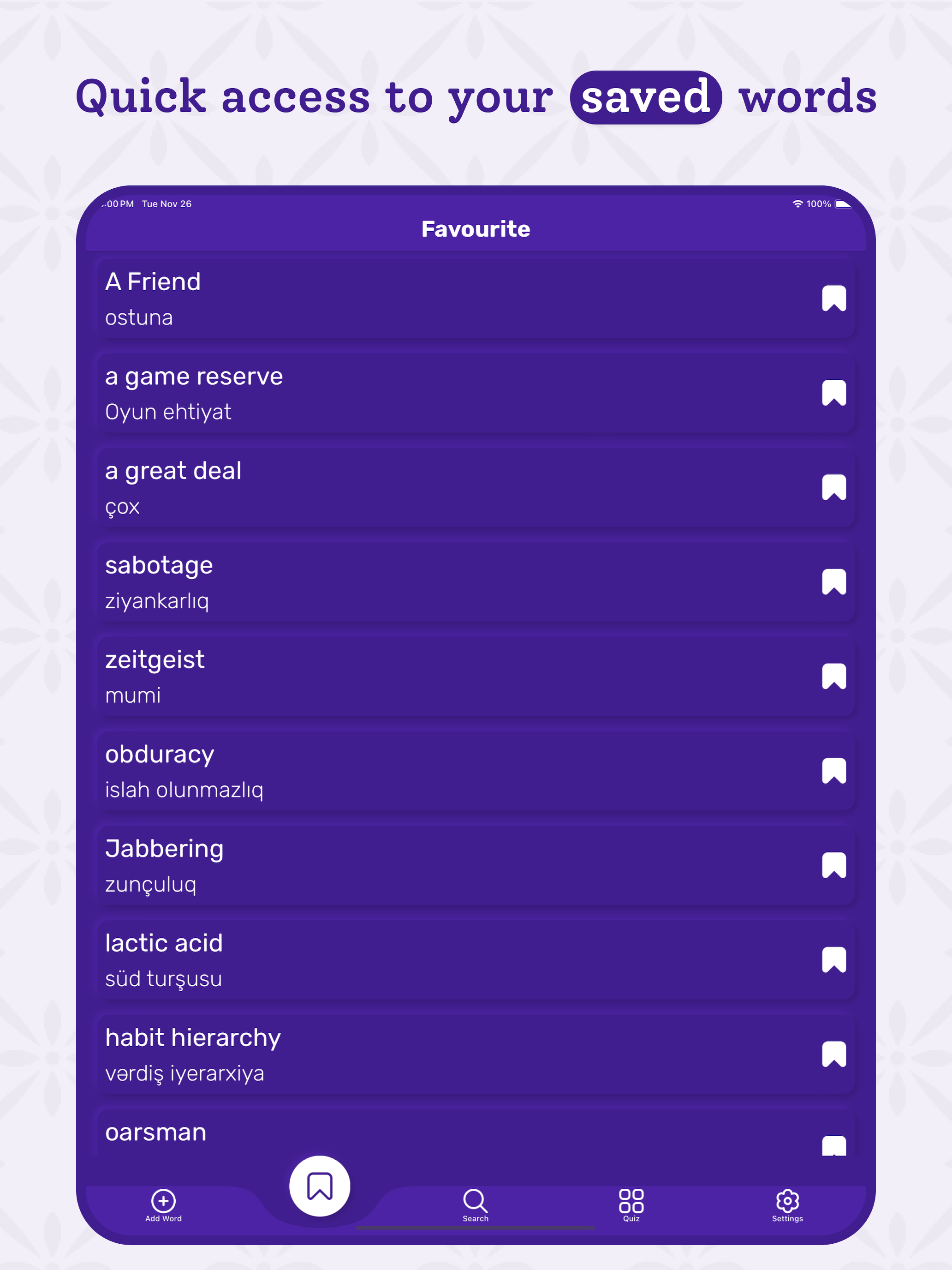 Azerbaijani Dictionary offline screenshot 12