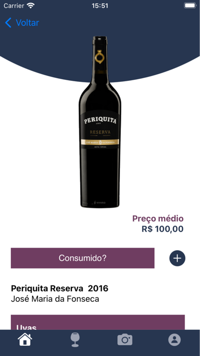 Wine Cellar App: Adega virtual Screenshot