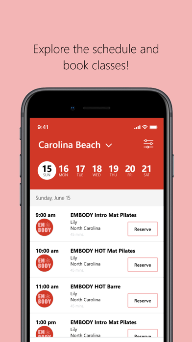 Embody Studio Clinic iPhone screenshot 3 - Health & Fitness app