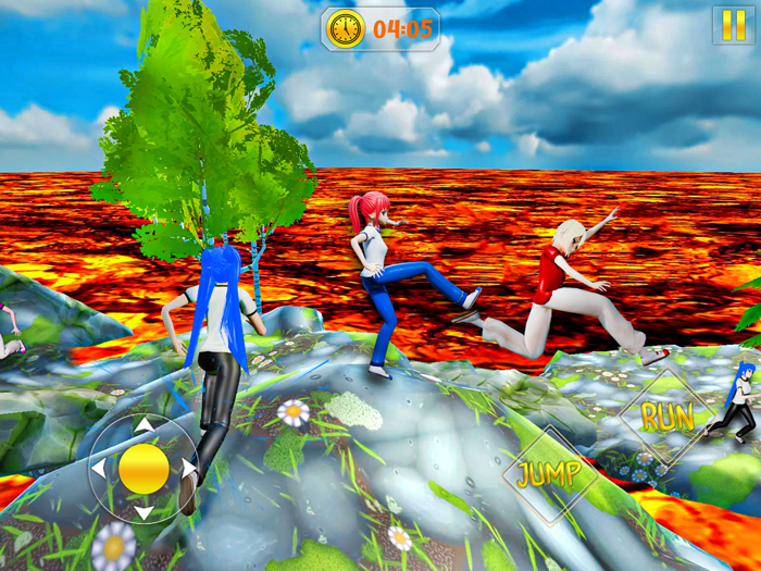 Anime Parkour lava Jump Game