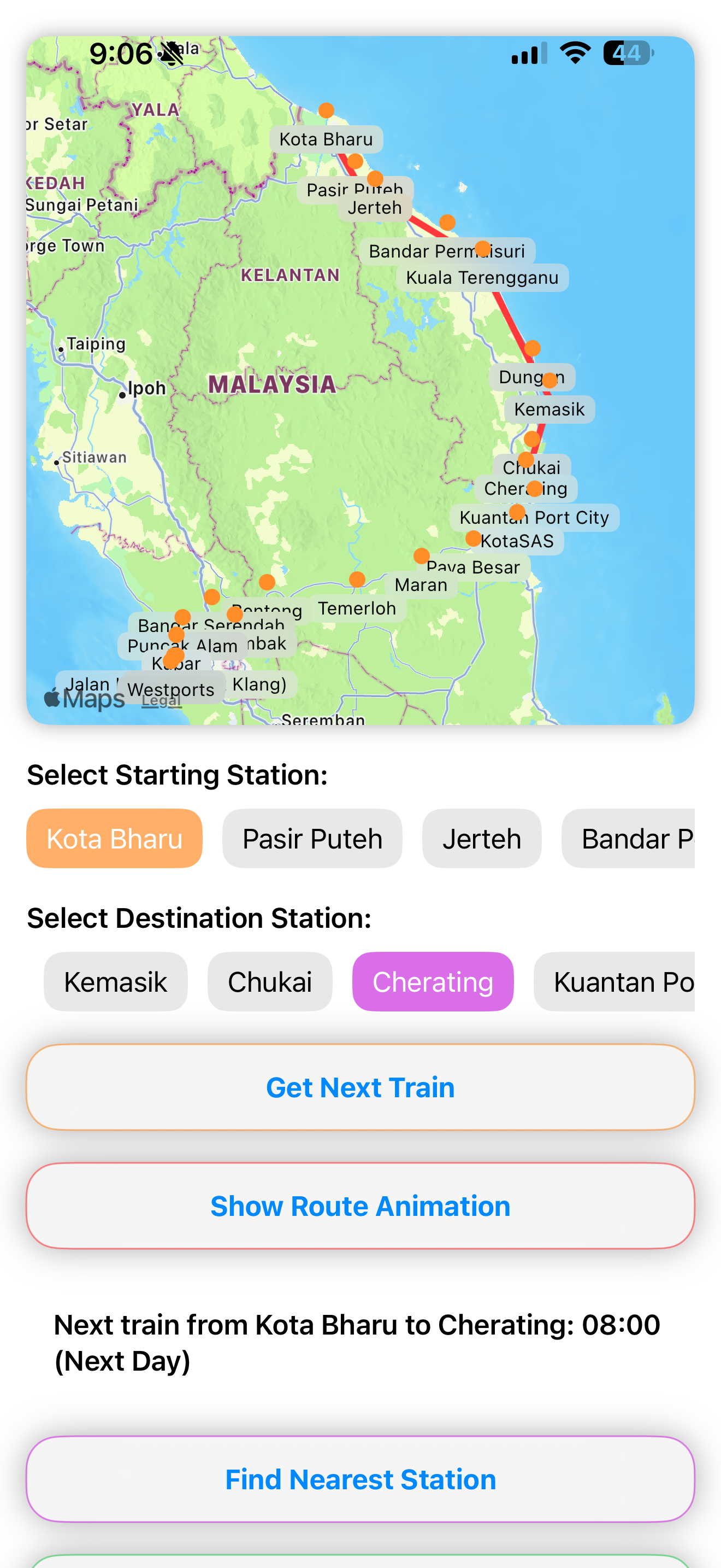 EGK ECRL Map