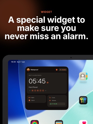 Wakeproof - Loud Alarm iPad screenshot