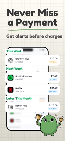 Subi: Bills & Subscriptions Screenshot 3 of 7