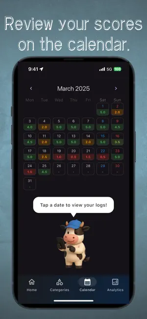 MooLog screenshot 2