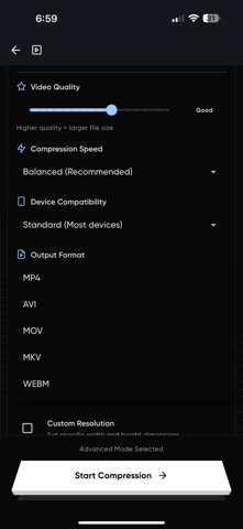 Video Compressor - TinyVideo screenshot