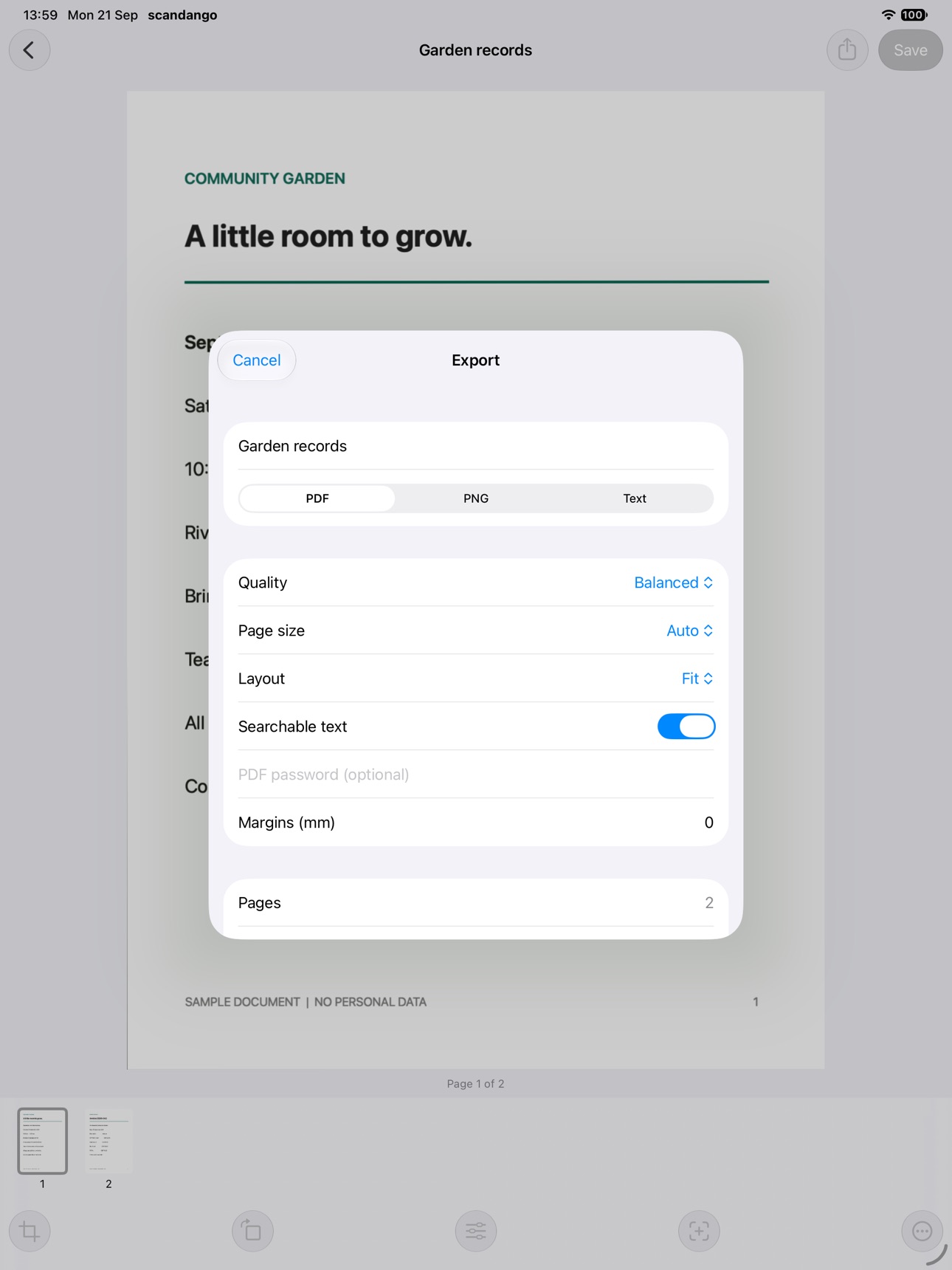 Screenshot 7 of scandango: Document Scanner