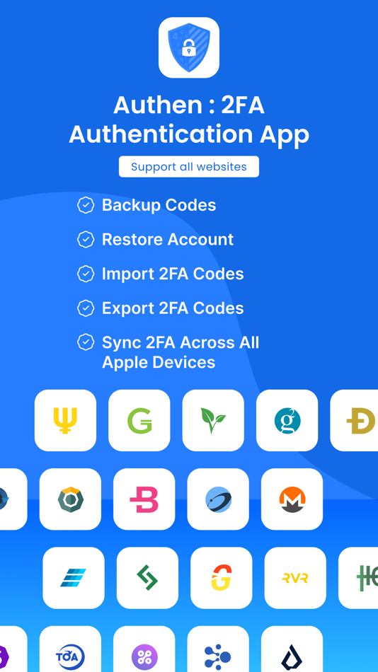 #1. Authen・2FA & MFA Authenticator (iOS) By: Thumbmagic Labs LLP