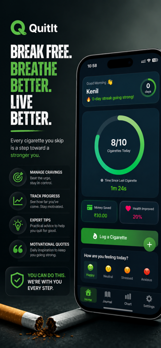 QuitIt: Quit Smoking Tracker Screenshot 5 of 7