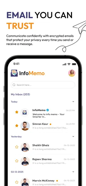 InfoMemo: Secure Mail screenshot 2