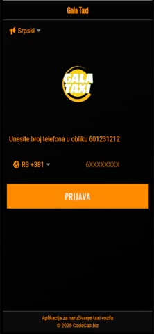 Gala Taxi Aleksinac screenshot