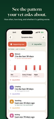 Screenshot 3 of Show My Vet: Pet Symptom Log App