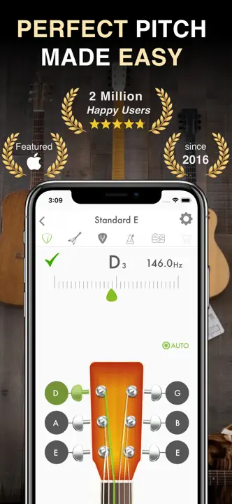 Guitar Tuner: Bass and Ukulele: Screenshot 1 von 7