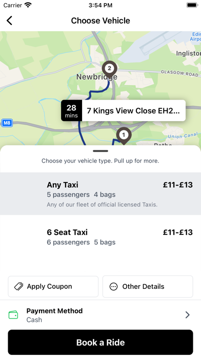 City Cabs (Edinburgh) Ltd Screenshot